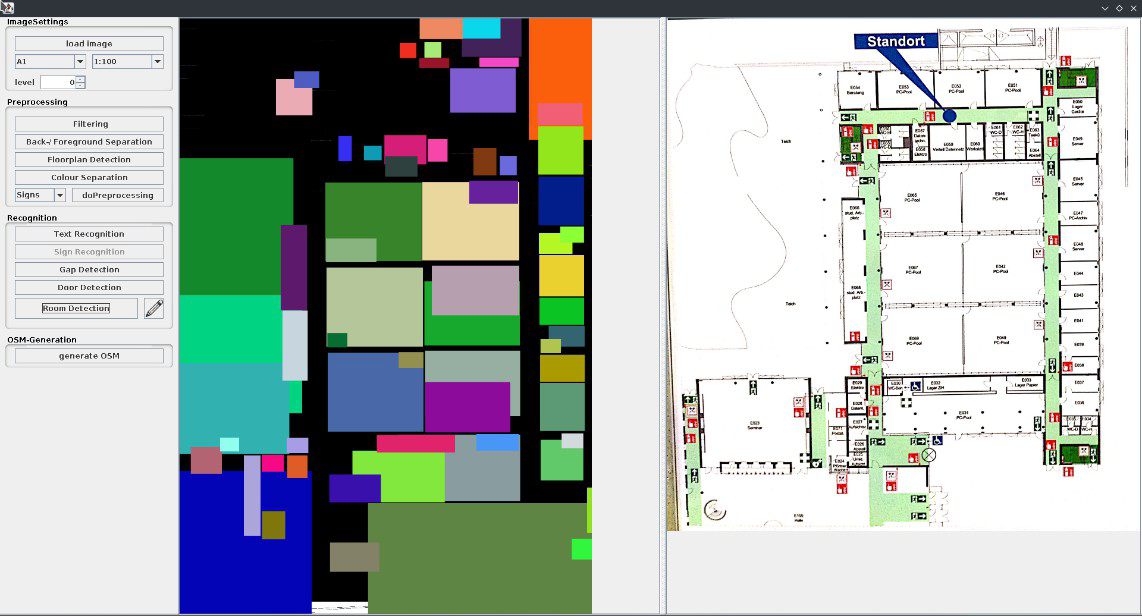 Screenshot of the User Interface of the Escape Plan Transformation Tool 